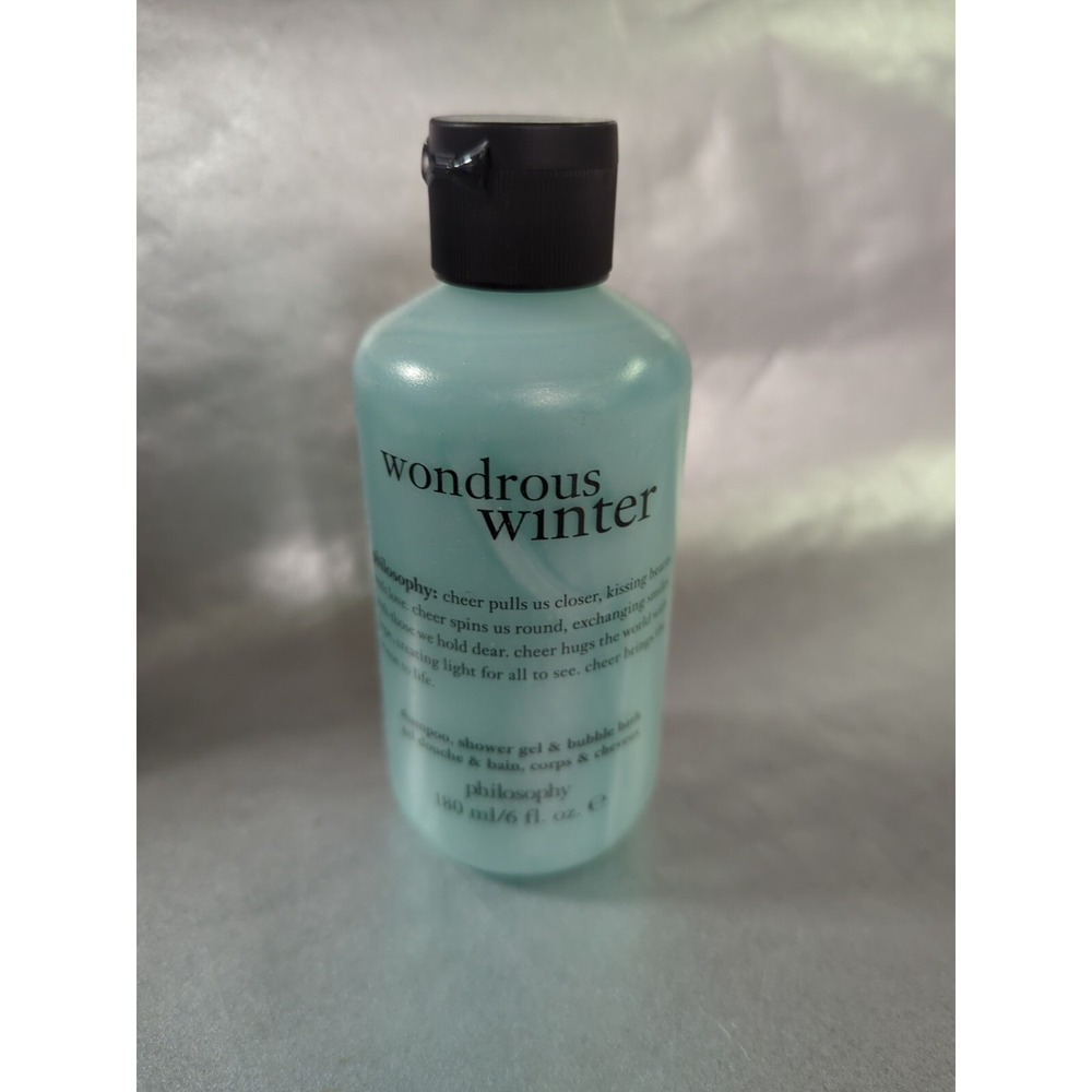 Philosophy wondrous winter‎ Shower gel bubble bath shampoo 6 fl oz NEW